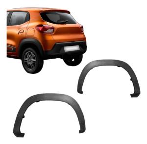 Alargador Vao Da Roda Traseiro Kwid 2017 18 2019 Texturizado
