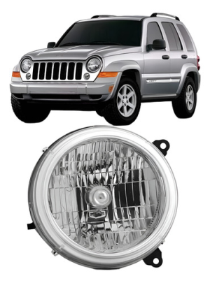 Farol Cherokee Sport 2002 2003 Cromado