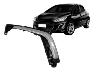 Grade Moldura Milha Para Peugeot 308 12 2013 2014 Com Friso
