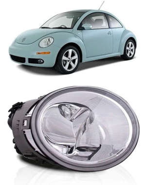 Farol New Beetle 1998 99 00 01 02/2005 Eletrico Sem Motor