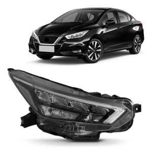 Farol Versa 2020 2021 2022  Manual Com Led