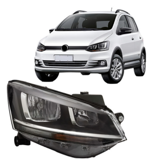 Farol Fox Spacefox Crossfox 2015 2016 2017 Friso Cromado