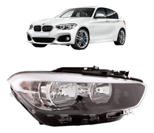 Farol Para Bmw Serie 1 2016 A 2018 Eletrico Com Led C/ Friso