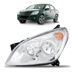 Farol Vectra 2009 A 2012 Manual Cromado Aro Cromado