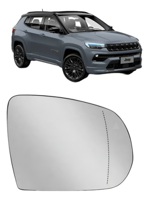 Lente Retrovisor Compass 2020 2021 2022 C/ Sensor