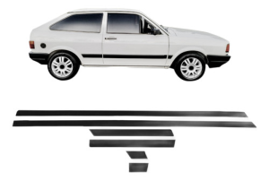 Friso Lateral Gol Cl 1987 88 89 90 91 92 93 1994 6pcs Preto