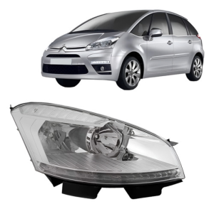 Farol C4 Grand Picasso 2008 A 2011 Elétrico Pisca Cristal