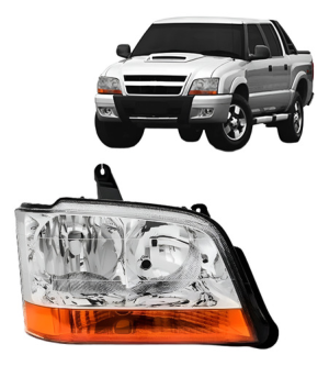 Farol S10 Blazer 2001 A 2011 Pisca Âmbar Modelo Original