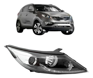 Farol Sportage Lx 2013 A 2016 Eletrico Sem Motor Com Led