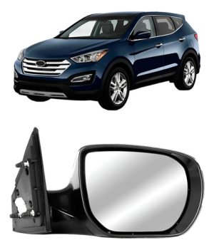 Espelho Retrovisor Santa Fe 14/2018 Retrátil Elétrico Ofer