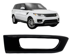 Moldura Milha Auxiliar Range Rover Sport 2014 A 2018 Preto