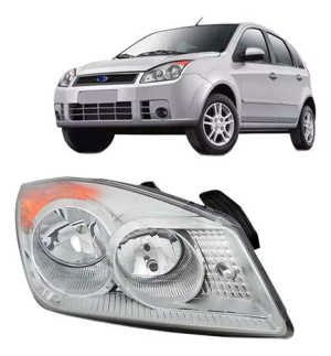 Par Farol Para Ford Fiesta 2008 2009 2010 Cromado