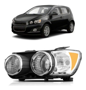 Farol Sonic 2012 2013 2014 2015 2016 Aro Cromado C/ Garantia