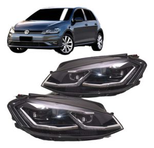 Par Farol Golf Gti Mk7.5 2018 A 2019 Friso Vermelho C/ Led
