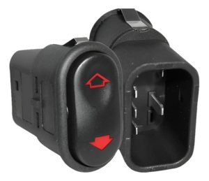 Interruptor Vidro Eletrico Universal 4 Pinos Led Vermelho