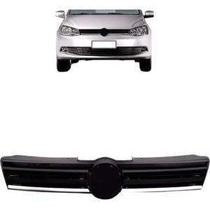Grade Radiador Vw Gol Voyage G7 2016 2017 2018 Friso Cromado