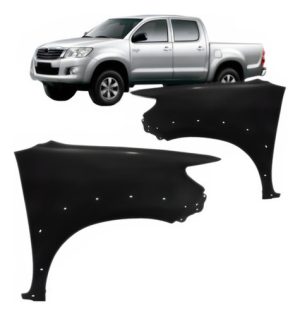 Par Paralama Hilux 4x2 2012 2013 2014  2015 Com Furo Moldura