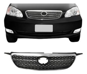 Tela Radiador Corolla Xei 2005 06 07 2008 Cinza Friso Crom