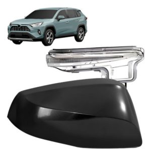 Kit  Capa + Pisca Retrovisor Lado Esquerdo Rav4 2019 A 2023