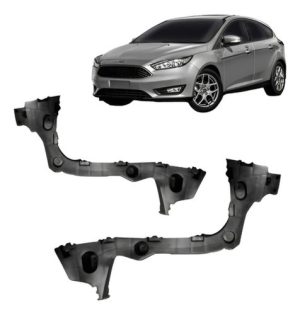 Par Suporte Parachoque Traseiro Focus Hatch 2014 2015 2016.
