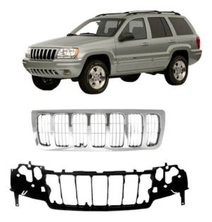 Kit Grade E Painel Frontal Grand Cherokee 1999 A 03 Cromada