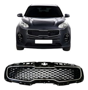 Grade Radiador Kia New Sportage 2017 A 2018 C/ Friso Cromado