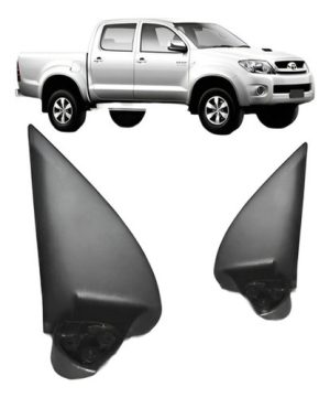 Par De Pé De Retrovisor Hilux 2005 A 2011 Plástico