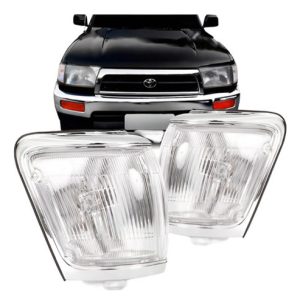 Par Lanterna Dianteira Hilux Sw4 92 A 96 Cristal Aro Cinza