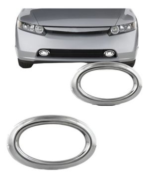 Aro Farol Milha Auxiliar Civic 2006 2007 2008 Cromado