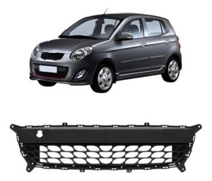 Grade Central Parachoque Picanto 2011 Com Encaixe Friso