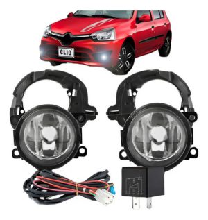 Jogo Farol Milha Auxiliar Clio 2012 13 14 15 2016 Completo