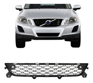 Grade Central Parachoque Volvo Xc60 2008 A 2014 Furo Camera