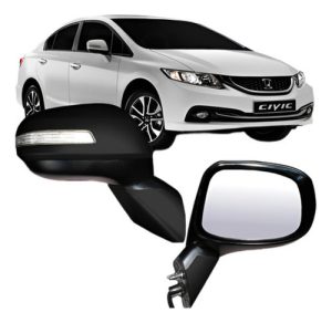 Par Retrovisor New Civic 2013 2014 2015 Com Pisca