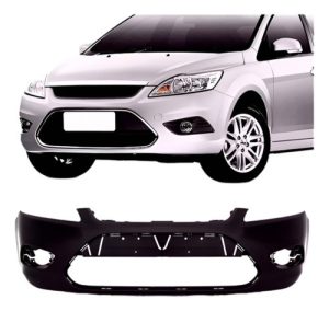 Parachoque Dianteiro Focus 2008 A 2013 Preto C/furo