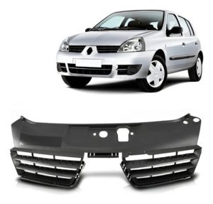 Grade Radiador Clio 2006 A 2012 Preto Modelo Original