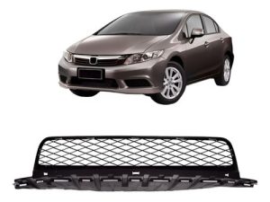 Grade Central Honda Civic 2012 2013 2014 2015 Preta Inferior