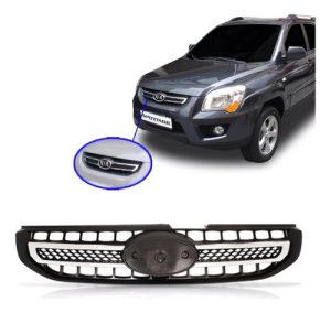 Grade Sportage 2009 2010 Dianteira Com Friso Cromado