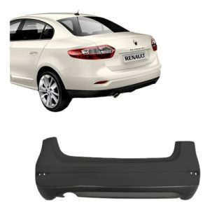 Parachoque Traseiro Fluence 2010 2011 2012 2013 2014 Preto
