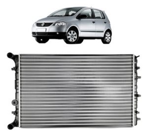Radiador Fox 2006 2007 2008 2009 Flex Manual Com Ar