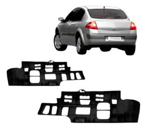 Par Suporte Parachoque Traseiro Megane 2007 A 2013 Sedan