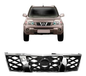 Grade Radiador X-trail 05 06 2007 2008 Cinza Cromada Oferta