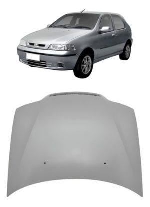 Capô Fiat Palio Fire 2001 2002 2003 Com Furo Esguicho Cinza