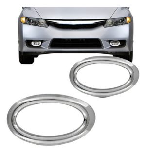Aro Farol Milha Auxiliar Civic 2009 2010 2011 Cromado