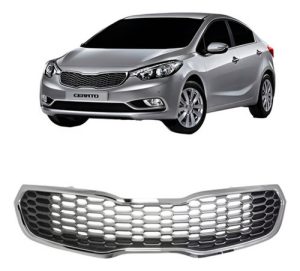Grade Radiador Kia Cerato 2014 2015 2016 Cinza Com Friso Cro