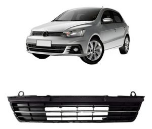 Grade Central Inferior Gol G7 Voyage 16/18 Preto Friso Cromo