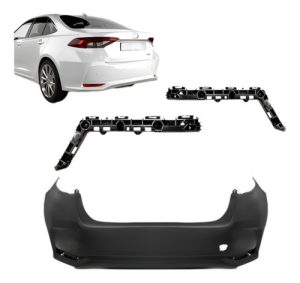 Kit Parachoque Traseiro Corolla 2020 A 2024 C/ Guias Encaixe