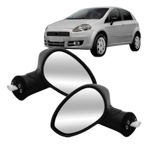 Par Retrovisor Punto 2007 A 2012 Eletrico Cabeça Grande