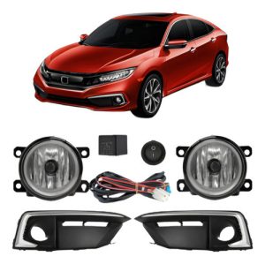 Kit Farol Milha Auxiliar Neblina Civic 2019 2020 C/ Garantia