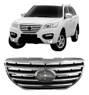Grade Radiador Lifan X60 2013 A 2016 Preto E Cromado