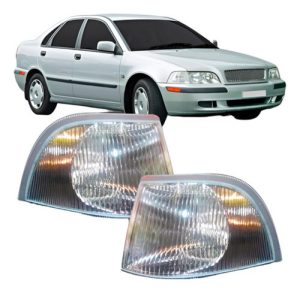 Par Pisca Volvo S40 V40 1998 1999 2000 Lente Raiada